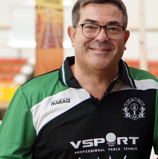 Esteban Rodríguez, Presidente de la Federación Andaluza de Tenis de Mesa.